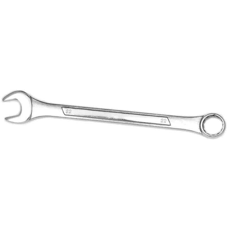 Chrome Combination Wrench, 22Mm, With 12 Point Box End, Raised Panel, 10-7/8" Long Wlmw342c Wilmar Corp. / Performance Tool 1