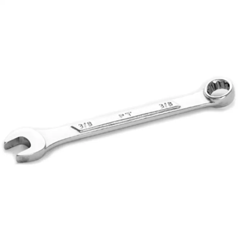 Chrome Combination Wrench, 3/8", With 12 Point Box End, Raised Panel, 4-1/2" Long Wlmw322c Wilmar Corp. / Performance Tool 1