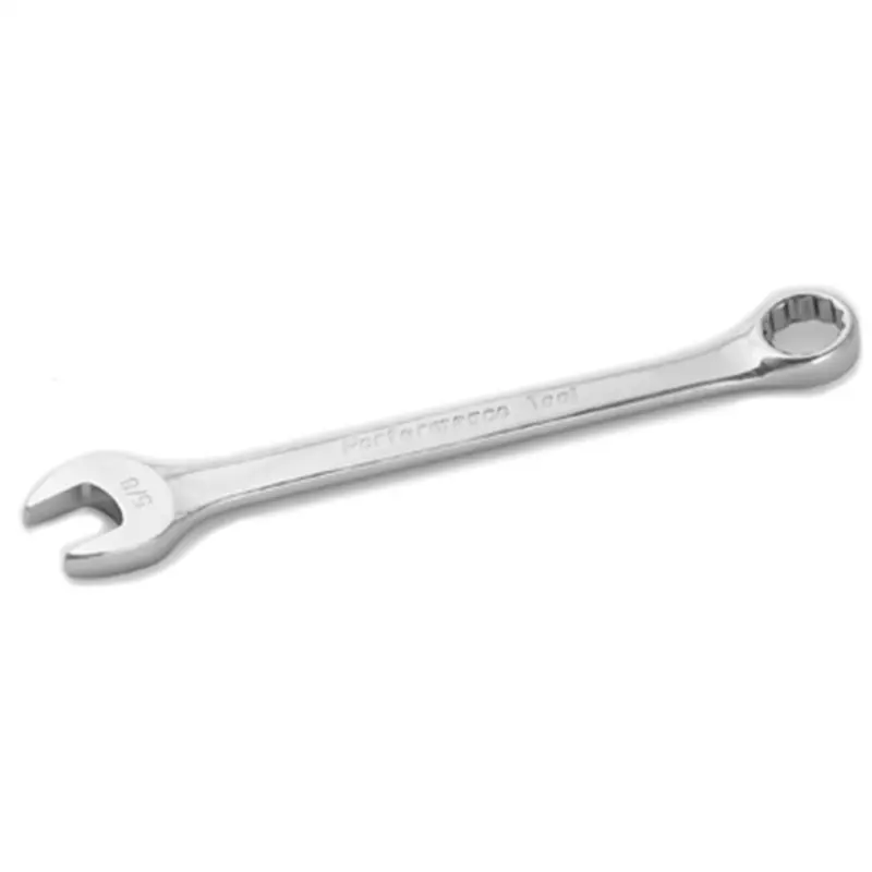 Chrome Combination Wrench, 5/8", With 12 Point Box End, Fully Polished, 7-1/8" Long Wlmw30220 Wilmar Corp. / Performance Tool 1