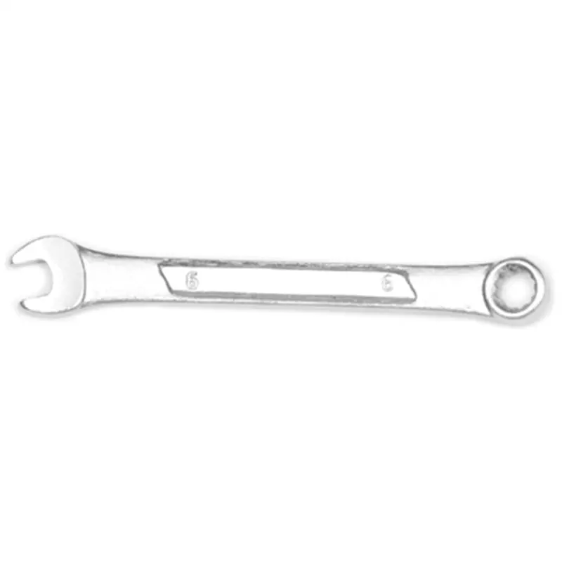 Chrome Combination Wrench, 6Mm, With 12 Point Box End, Raised Panel, 3-5/8" Long Wlmw308c Wilmar Corp. / Performance Tool 1