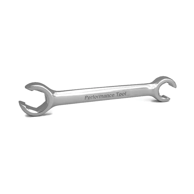 Chrome Flare Nut Wrench, 9Mm X 11Mm, Fully Polished, 5-29/32" Long Wlmw30409 Wilmar Corp. / Performance Tool 1