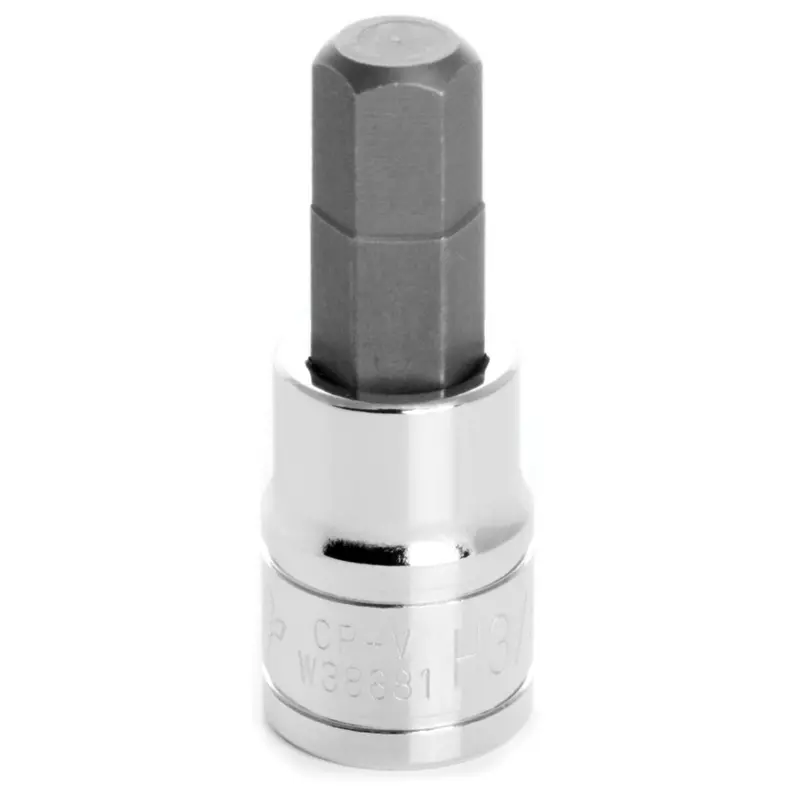 Chrome Hex Bit Socket, 3/8" Drive, 3/8" Hex Bit Wlmw38881 Wilmar Corp. / Performance Tool 1
