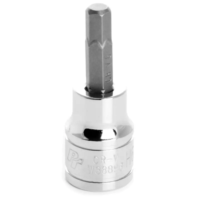 Chrome Hex Bit Socket, 3/8" Drive, 6Mm Hex Bit Wlmw38896 Wilmar Corp. / Performance Tool 1