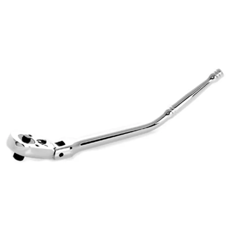 Chrome Ratchet, 3/8" Drive, Flexible Teardrop Head, Quick Release, With Bent Handle, 11" Long Wlmw38103 Wilmar Corp. / Performance Tool 1