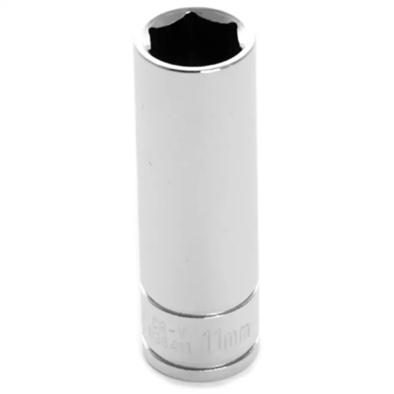 Chrome Socket, 1/4" Drive, 11Mm, 6 Point, Deep Wlmw36411 Wilmar Corp. / Performance Tool 1