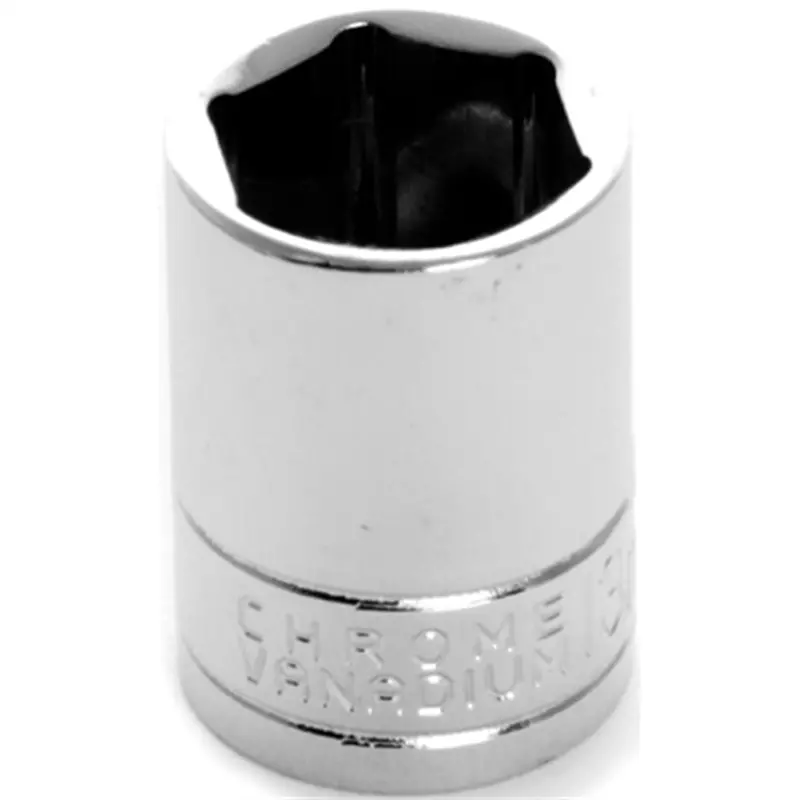 Chrome Socket, 1/4" Drive, 13Mm, 6 Point, Shallow Wlmw36213 Wilmar Corp. / Performance Tool 1