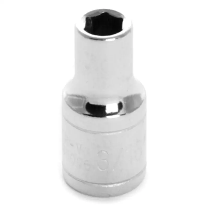 Chrome Socket, 1/4" Drive, 3/16", 6 Point, Shallow Wlmw36006 Wilmar Corp. / Performance Tool 1
