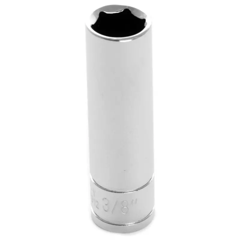Chrome Socket, 1/4" Drive, 3/8", 6 Point, Deep Wlmw36312 Wilmar Corp. / Performance Tool 1