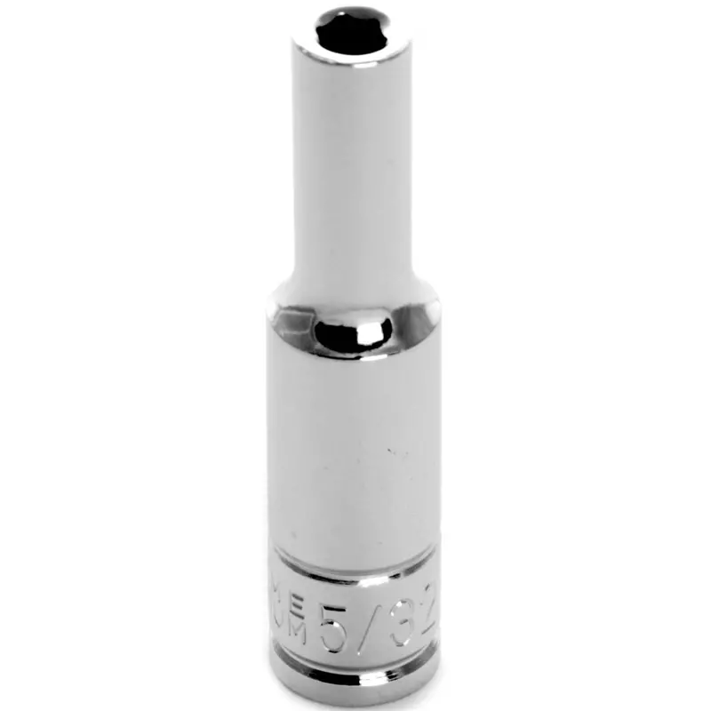 Chrome Socket, 1/4" Drive, 5/32", 6 Point, Deep Wlmw36305 Wilmar Corp. / Performance Tool 1