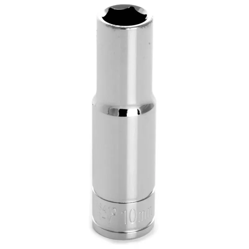 Chrome Socket, 3/8" Drive, 10Mm, 6 Point, Deep Wlmw38410 Wilmar Corp. / Performance Tool 1