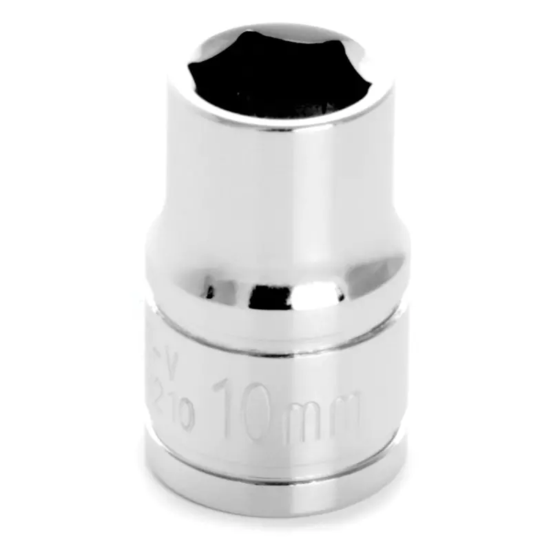 Chrome Socket, 3/8" Drive, 10Mm, 6 Point, Shallow Wlmw38210 Wilmar Corp. / Performance Tool 1