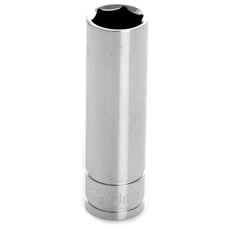 Chrome Socket, 3/8" Drive, 13Mm, 6 Point, Deep Wlmw38413 Wilmar Corp. / Performance Tool 1