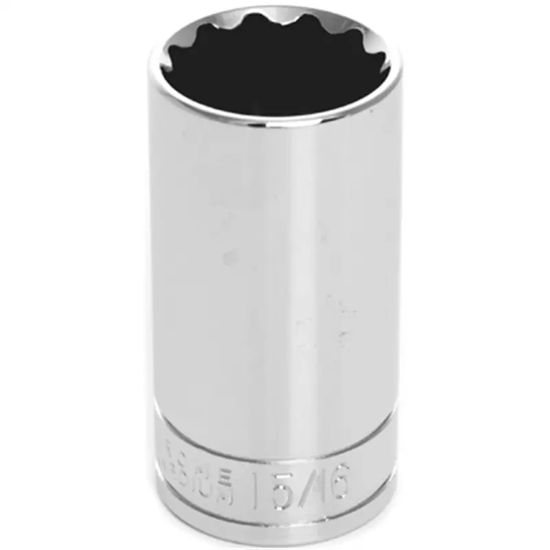 Chrome Socket, 3/8" Drive, 15/16", 12 Point, Deep Wlmw38630 Wilmar Corp. / Performance Tool 1