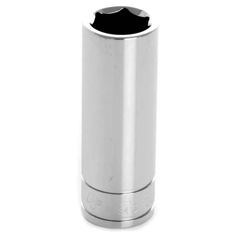 Chrome Socket, 3/8" Drive, 15Mm, 6 Point, Deep Wlmw38415 Wilmar Corp. / Performance Tool 1