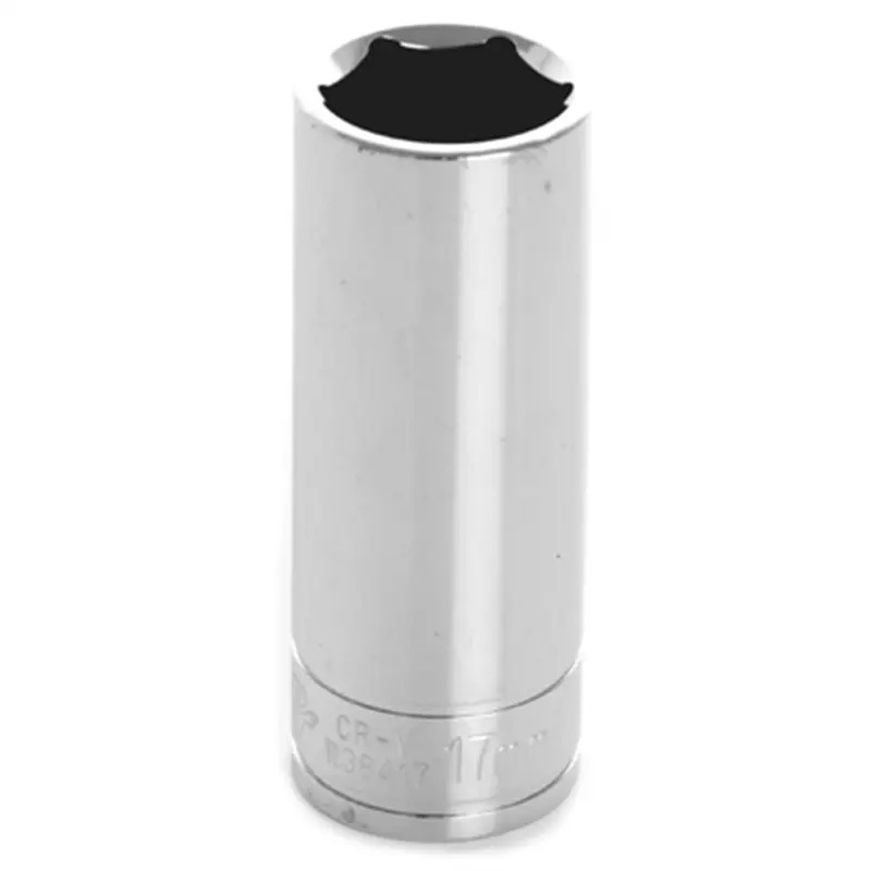 Chrome Socket, 3/8" Drive, 17Mm, 6 Point, Deep Wlmw38417 Wilmar Corp. / Performance Tool 1
