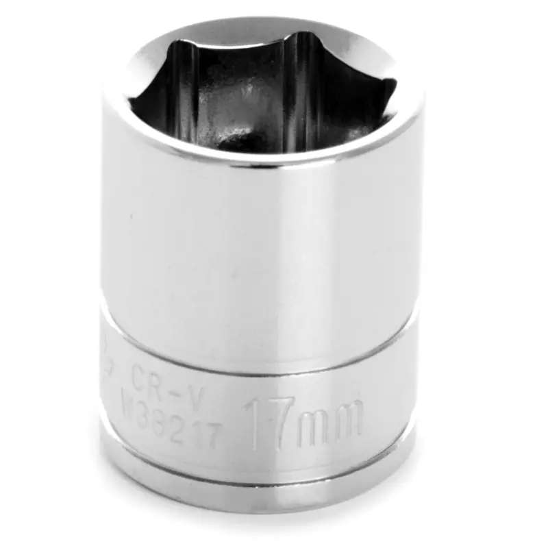 Chrome Socket, 3/8" Drive, 17Mm, 6 Point, Shallow Wlmw38217 Wilmar Corp. / Performance Tool 1