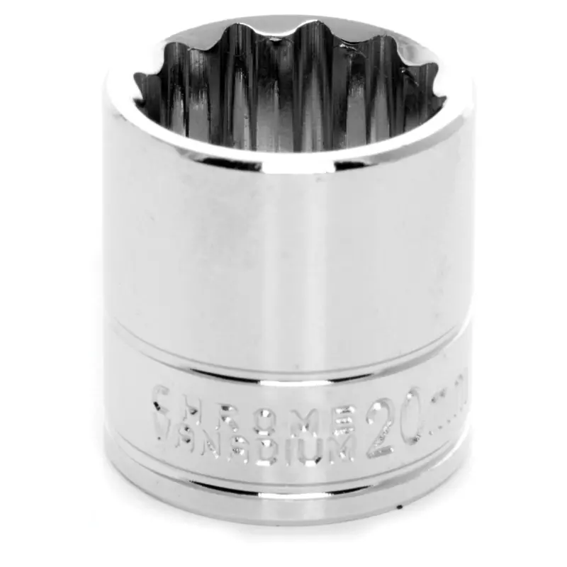 Chrome Socket, 3/8" Drive, 20Mm, 12 Point, Shallow Wlmw38820 Wilmar Corp. / Performance Tool 1