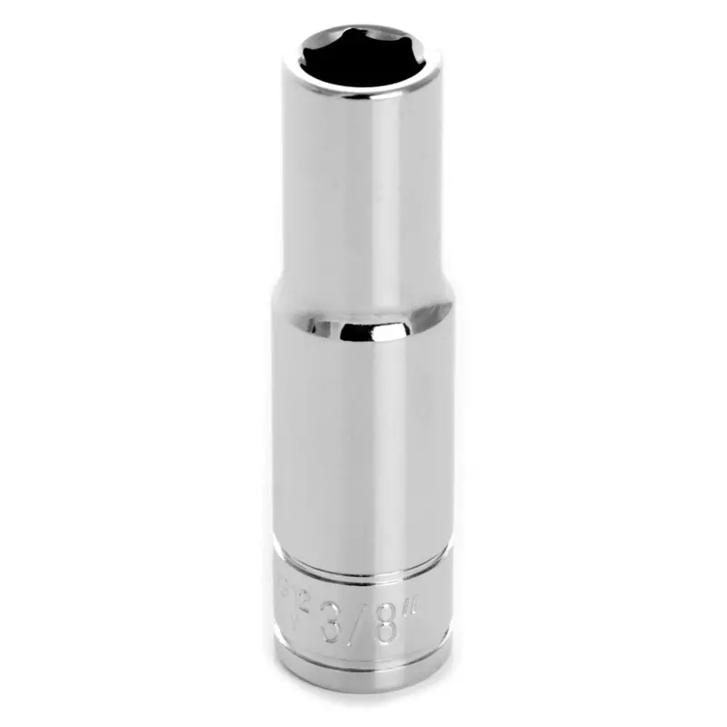 Chrome Socket, 3/8" Drive, 3/8", 6 Point, Deep Wlmw38312 Wilmar Corp. / Performance Tool 1