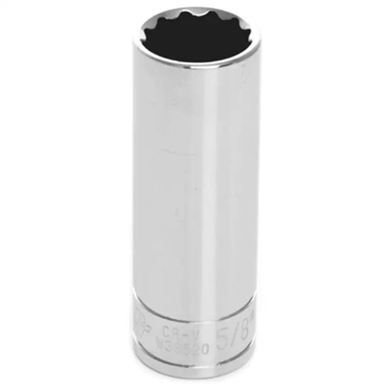 Chrome Socket, 3/8" Drive, 5/8", 12 Point, Deep Wlmw38620 Wilmar Corp. / Performance Tool 1