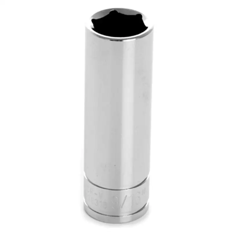 Chrome Socket, 3/8" Drive, 9/16", 6 Point, Deep Wlmw38318 Wilmar Corp. / Performance Tool 1