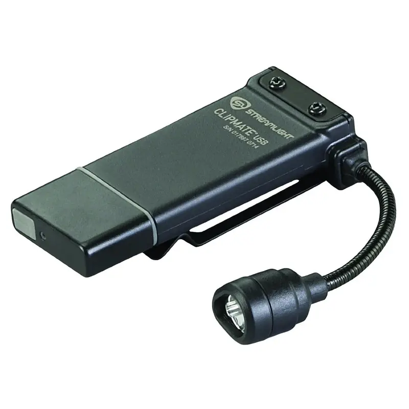 Clipmate Usb Light Only Black W/ White & Red Leds Stl61125 Streamlight 1