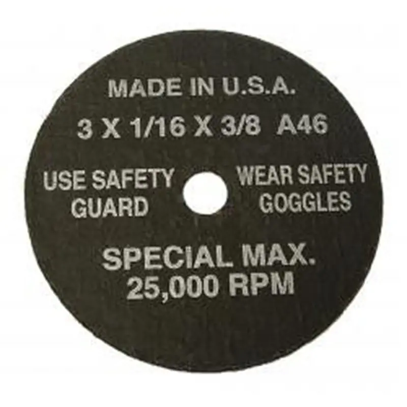 Cut-Off Whels 3" X 1/8" X 3/8" Hole-5 Per Display Card Sgt94935 Sg Tool Aid 1
