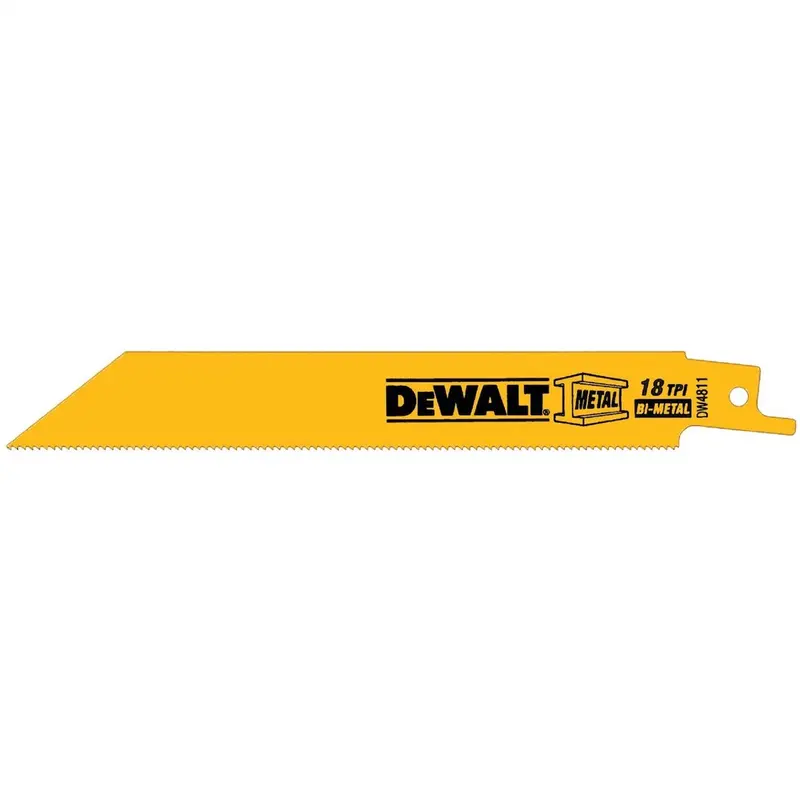 Dewalt 4811 Metal Cutting 6 In. Reciprocating Saw Blade, 18 Tpi (Sold Individually) Dwtdw4811b Dewalt 1