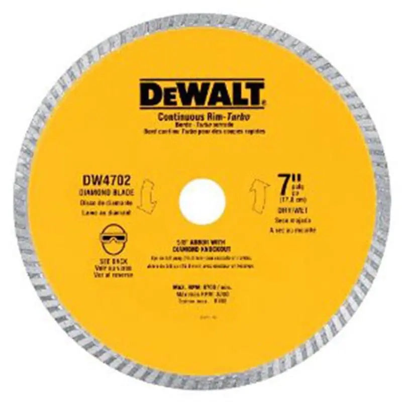 Dewalt 7" Dry Cut Diamond Blade Dwtdw4702 Dewalt 1