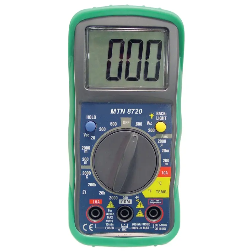 Digital Multimeter With Built-In Temperature Readings Mtn8720 Mountain 1