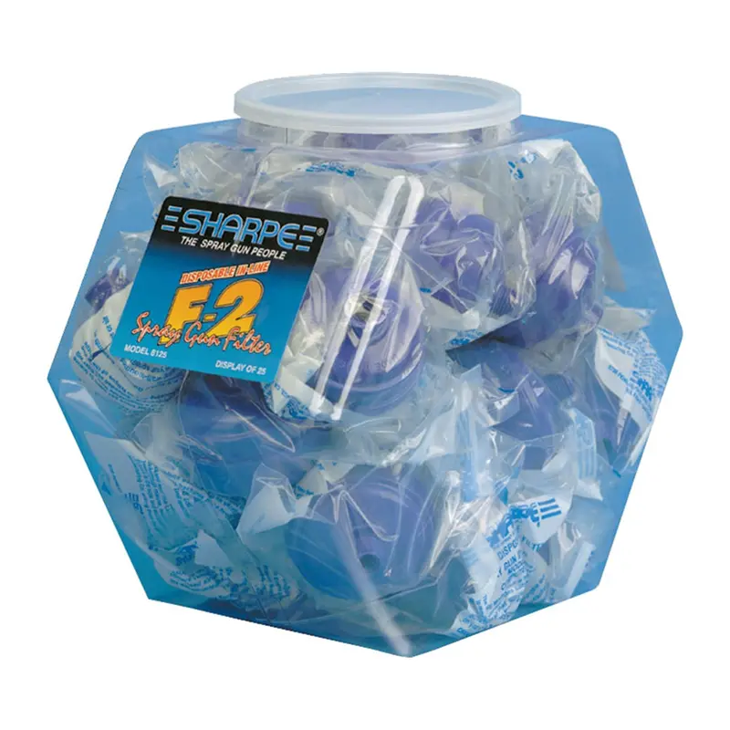 Disposible In-Line Air Filter - Jar Of 25 Sha8125 Sharpe Manufacturing 1