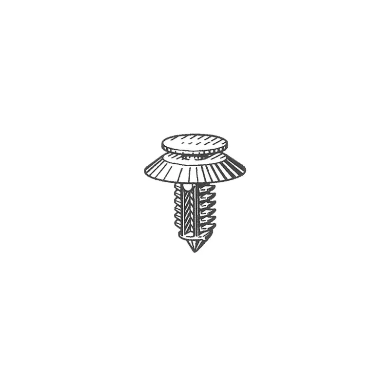 Door Trim Panel Retainer, Size: 7.5Mm, Stem: 18Mm, Head: 20Mm, Gm 21042045, Qty: 2 Abd6042rx Auto Body Doctor 1