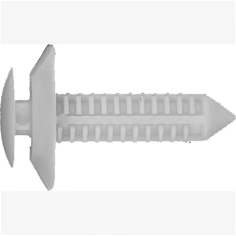Door Trim Panel Retainers, Natural Nylon, Size: 1/4" (6.4Mm), Stem: 1", Head: 3/4", Qty: 10 Abd6046 Auto Body Doctor 1