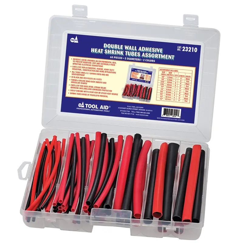 Double Wall Adhesive Heat Shrink Tubes Assortment Sgt23210 Sg Tool Aid 1