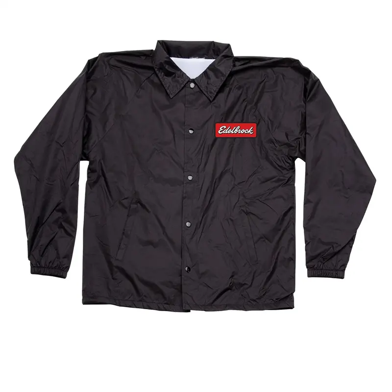 Edelbrock Badge Coach Black Jacket, Medium Edl289341 Edelbrock 1
