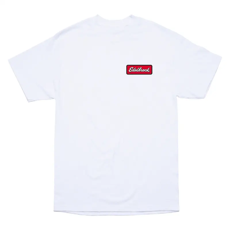 Edelbrock Badge White T-Shirt, Xxl Edl289071 Edelbrock 1