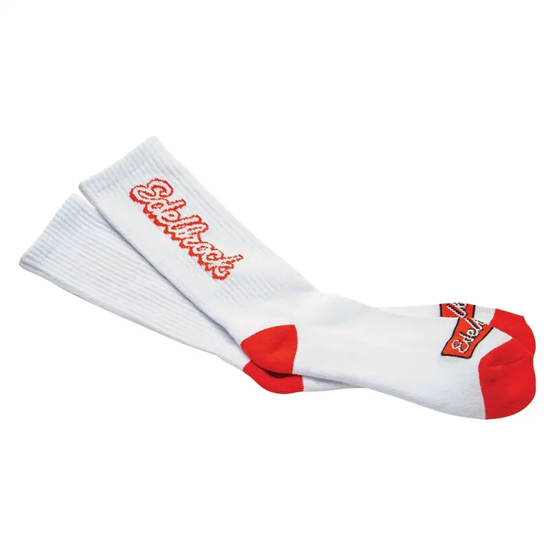 Edelbrock Red Script Crew Socks (Pair) Edl189222 Edelbrock 1