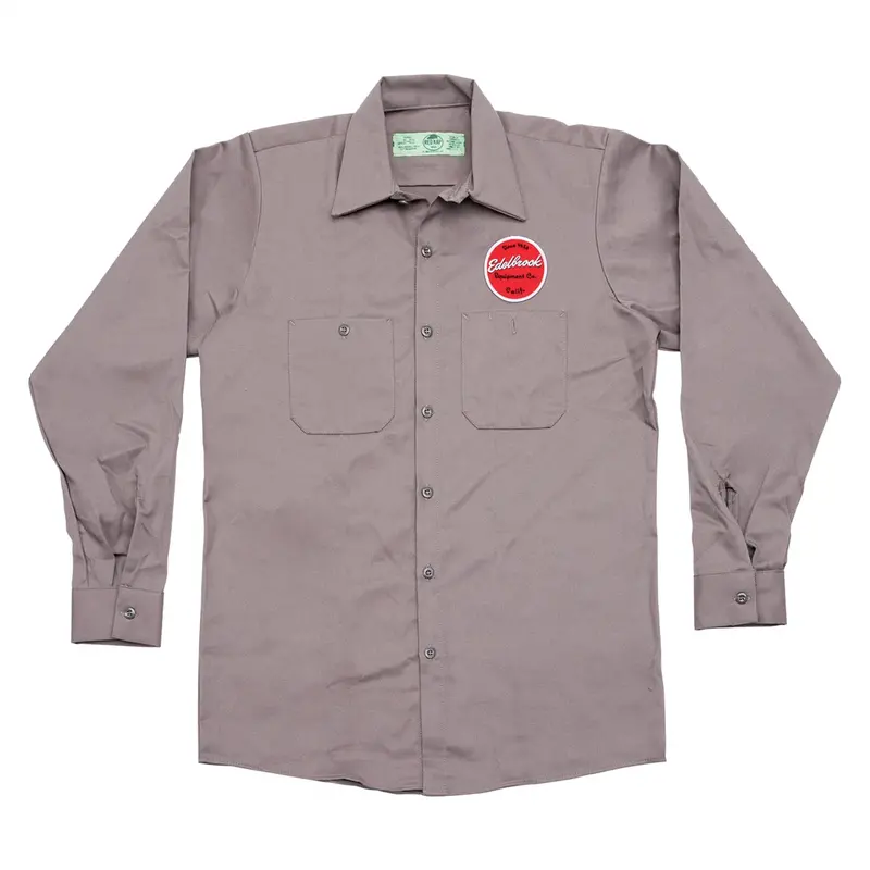 Edelbrock Since 1938 Button-Up Long Sleeve Work Shirt, Xxl Edl289277 Edelbrock 1