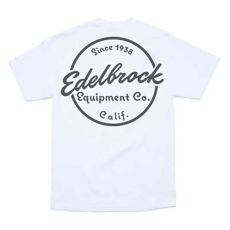 Edelbrock Since 1938 White T-Shirt, Medium Edl289198 Edelbrock 1