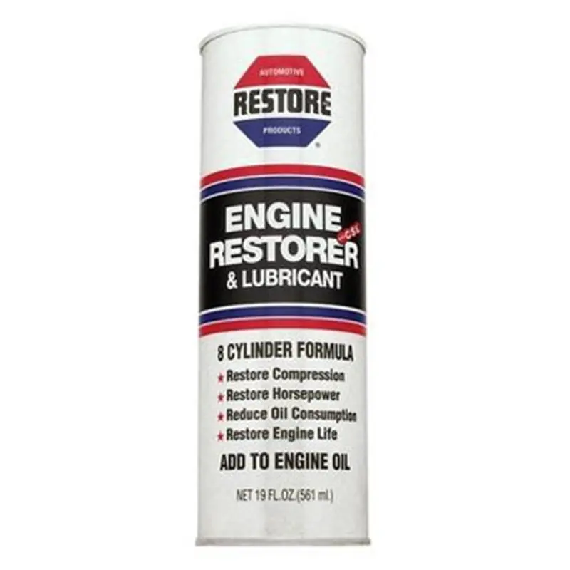Engine Restore And Lubricant, Oil Additive Increases Compression, 8 Cylinder Formula, Case Of 12 Res00019 Restore 1