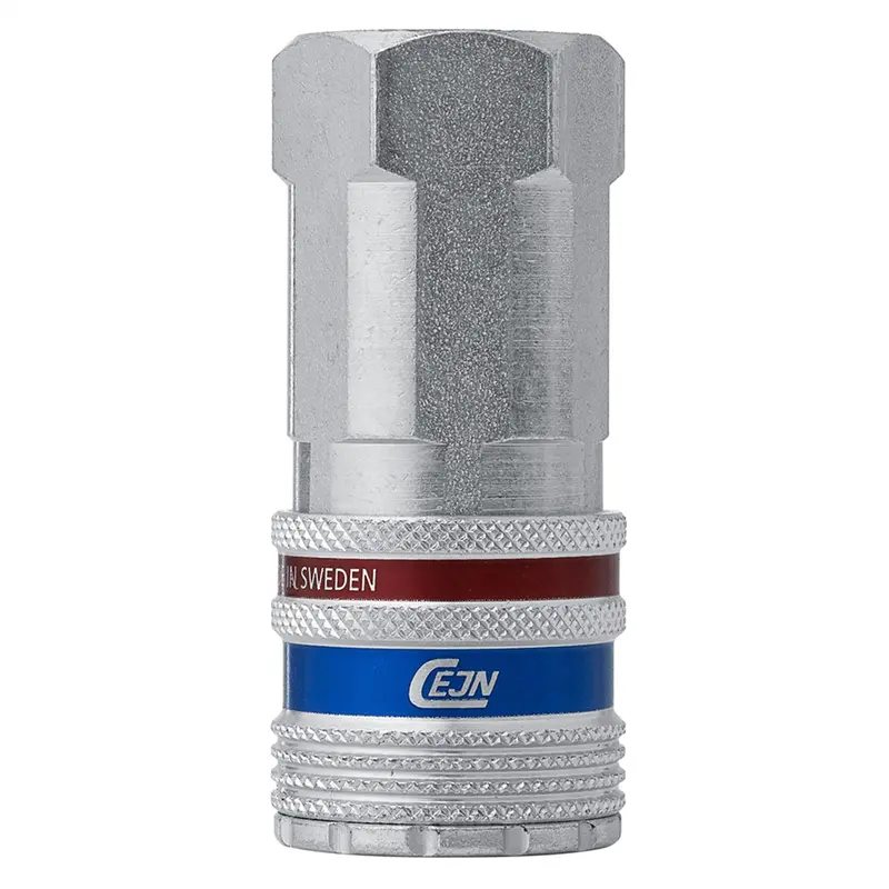 Esafe Safety Coupling 3/8 Eurostandard High Flow, 1/2" Npt Female Vac10-410-2405 Vacula 1