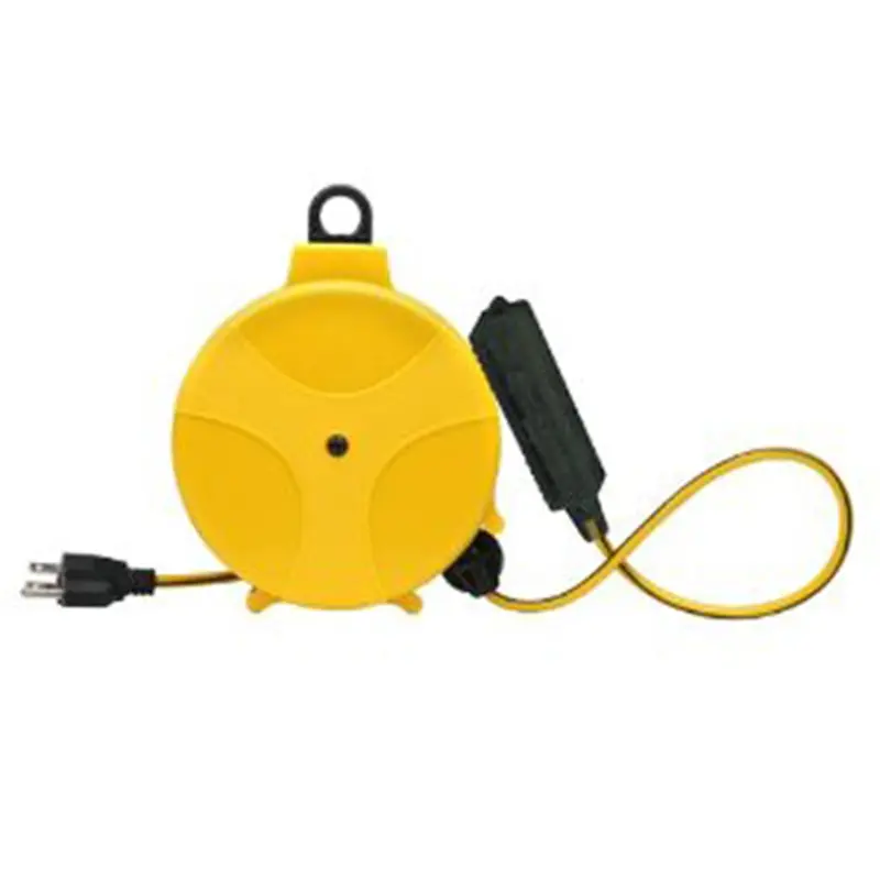 Extension Cord Reel, 20 Foot, 16/3, With Triple Tap Outlet, Plastic Housing Ecie315 Coleman Cable 1