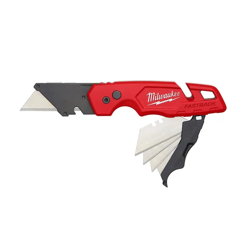 Fastback Folding Utility Knife W/ Blade Storage Mlw48-22-1502 Milwaukee Tool 1