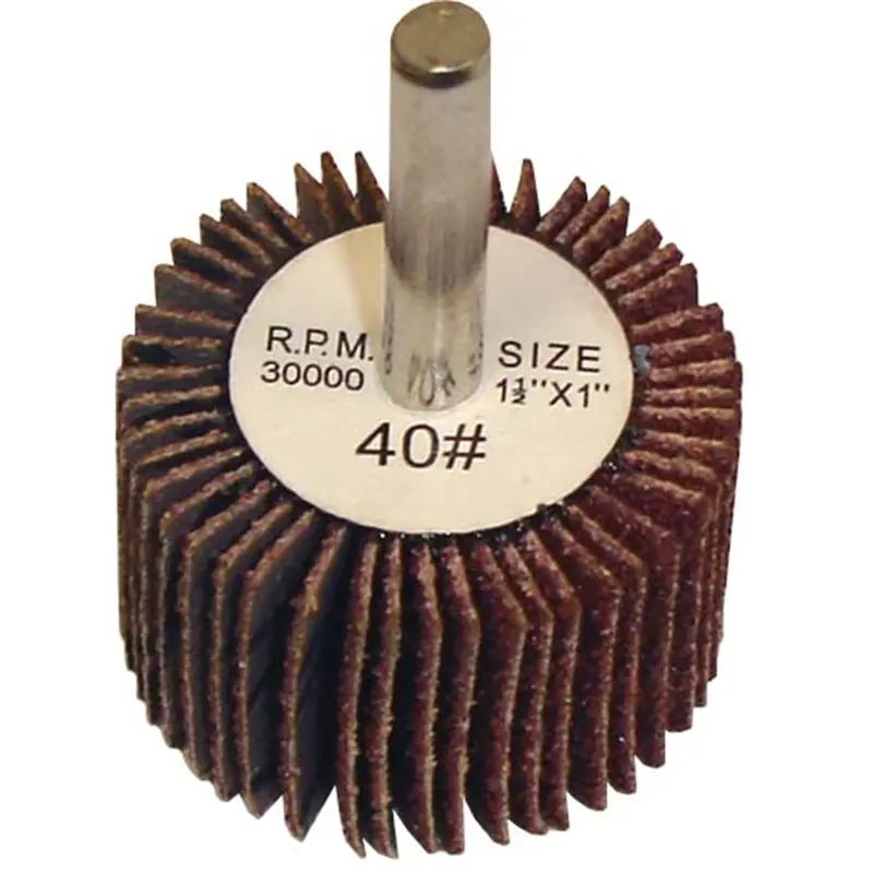 Flap Wheel 1.5" X 1" X 1/4" - 40 Grit, Abrasive Sandpaper Tmrmi506 The Main Resource 1