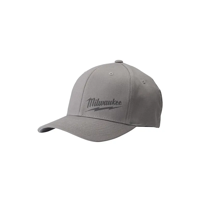 Flexfit Fittted Hat Cap, Gray (L/Xl) Mlw504g-Lxl Milwaukee Tool 1