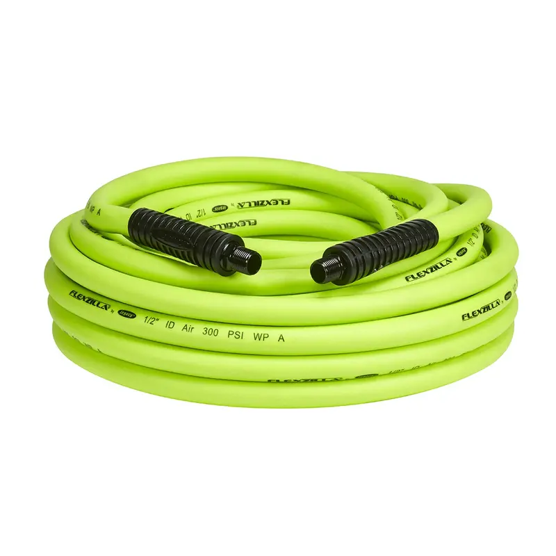 Flexzilla Air Hose, 1/2" X 50', 3/8" Mnpt Fittings Leghfz1250yw3 Legacy Manufacturing 1