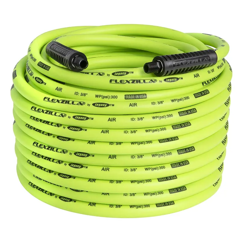 Flexzilla Air Hose, 3/8" X 100', 1/4" Mnpt Fittings Leghfz38100yw2 Legacy Manufacturing 1