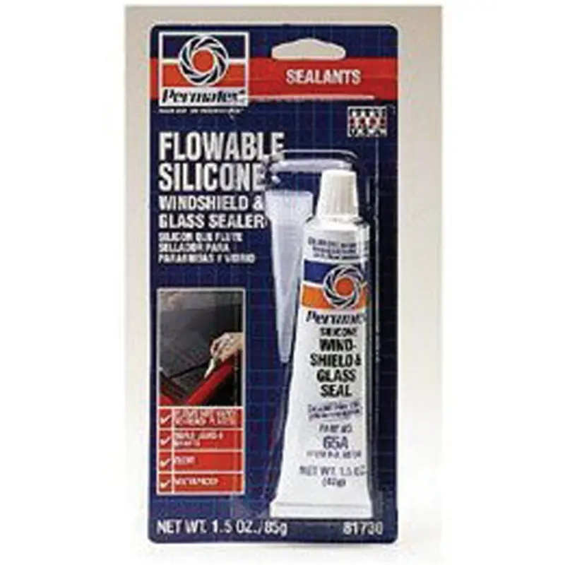 Flowable Silicone Windshield And Glass Sealer, 1.5 Fluid Ounce Tube Carded, Case Of 12 Tubes Ptx81730 Permatex Inc 1