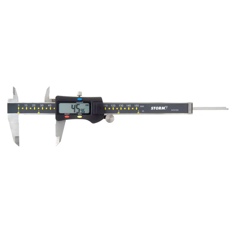 Fractional Electronic Digital Caliper Cen3c350 Central Tools 1