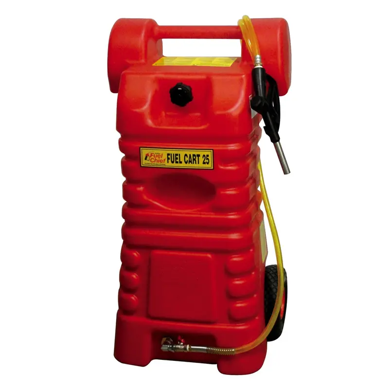 Fuel Chief 25-Gallon Poly Fuel Cart In Red Dowfc-25Pfc John Dow Industries 1