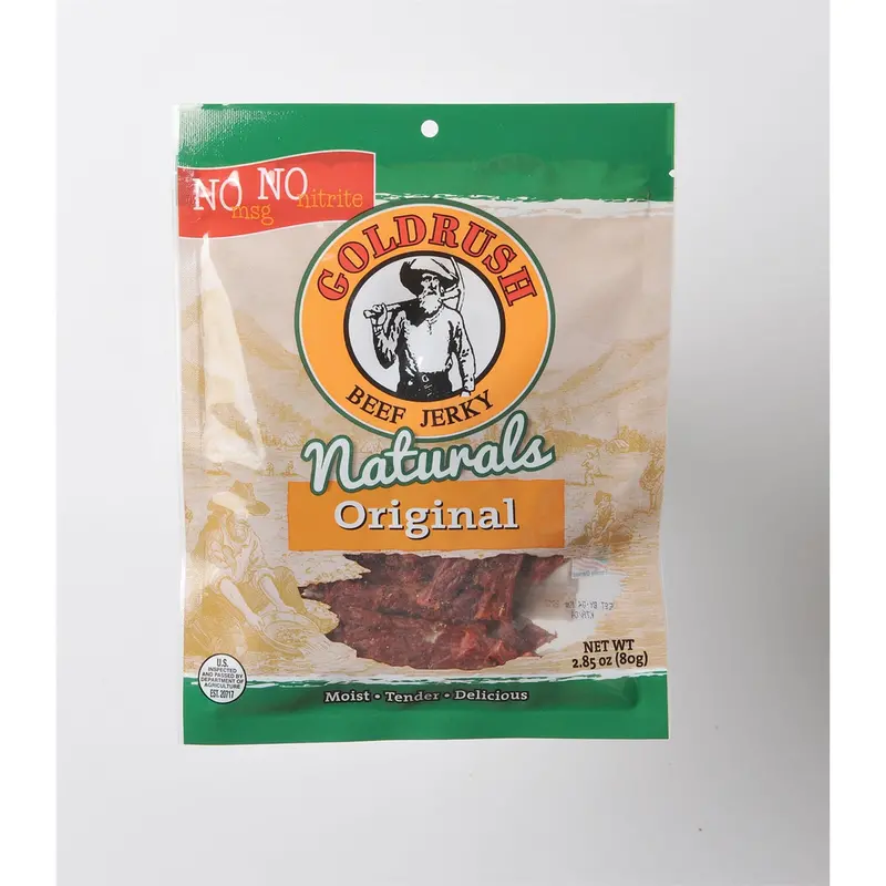 Goldrush Goldrush All Natural Mild 2.85 Oz. Beef Jerky, Msg Free Grj72189 Gold Rush Jerky 1